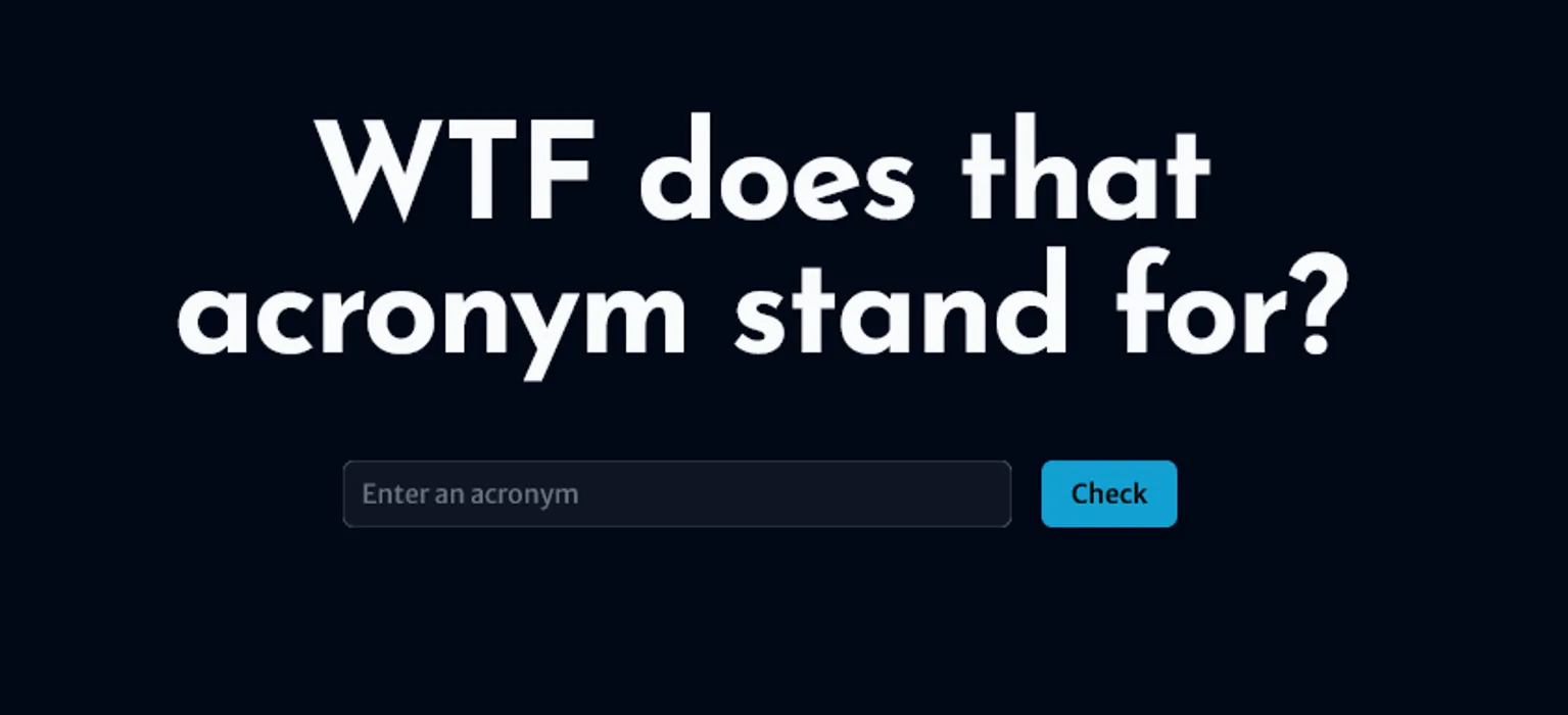 Acronyms.wtf